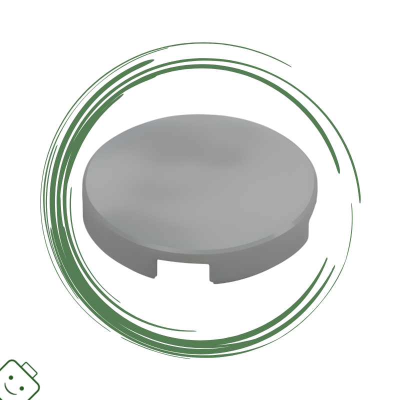 LEGO® dílek použitý - Light Bluish Gray / Medium Stone Grey Tile, Round 2 x 2 with Bottom Stud Holder / 14769#39