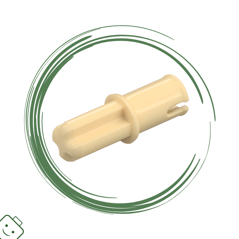 LEGO® dílek nový - Tan / Brick Yellow Technic, Axle 1L with Pin without Friction Ridges with Round Hole / 3749*90
