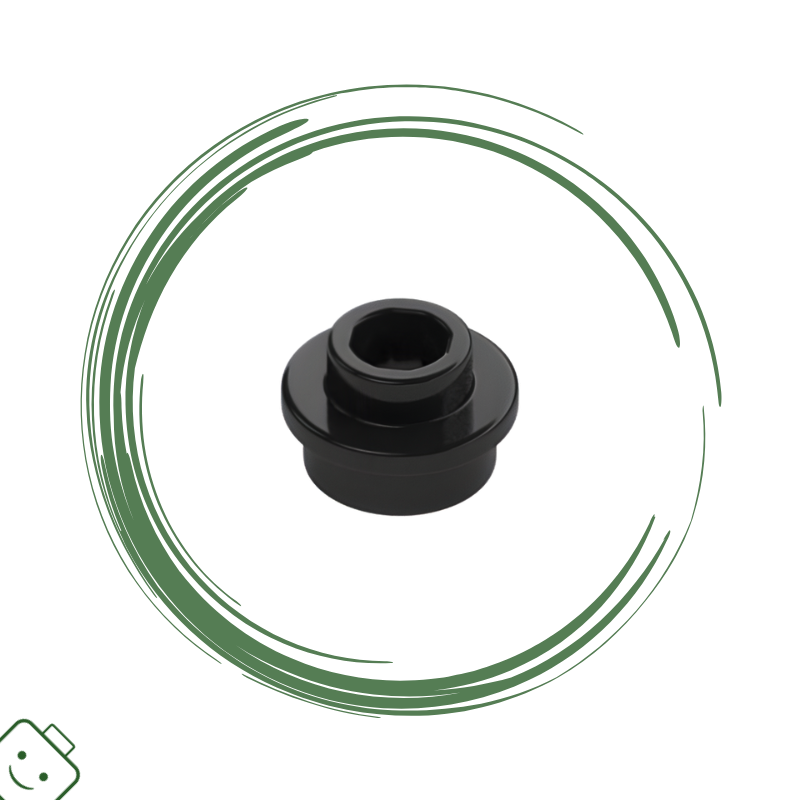 LEGO® dílek nový - Black Plate, Round 1 x 1 with Open Stud / 85861*2