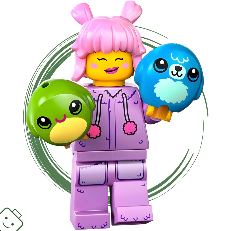 LEGO® minifigurka 27. série Sběratelka plyšových hraček (Plush Toy Collector) / 71048 col27-1