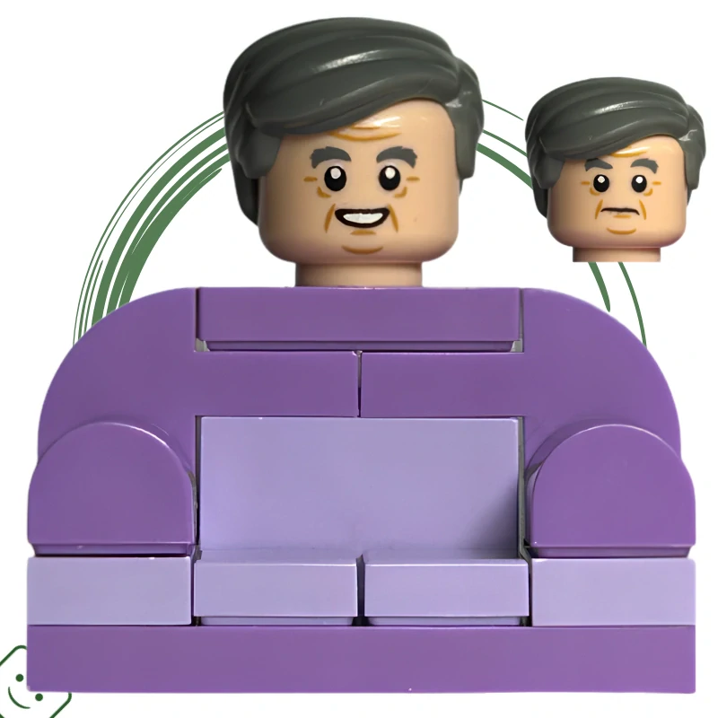 LEGO® minifigurka Harry Potter Horacio Křiklan - křeslo (Horace Slughorn - Armchair) / 76404 hp374