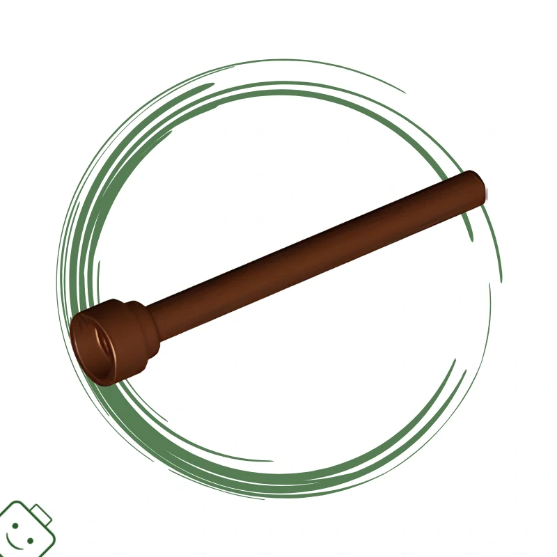 LEGO® dílek nový - Reddish Brown Antenna 4H - Flat Top / 3957b*78