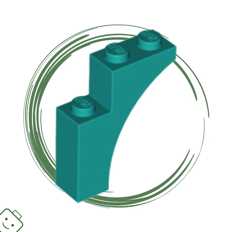 LEGO® dílek nový - Dark Turquoise / Bright Bluish Green Arch 1 x 3 x 3 / 13965*28