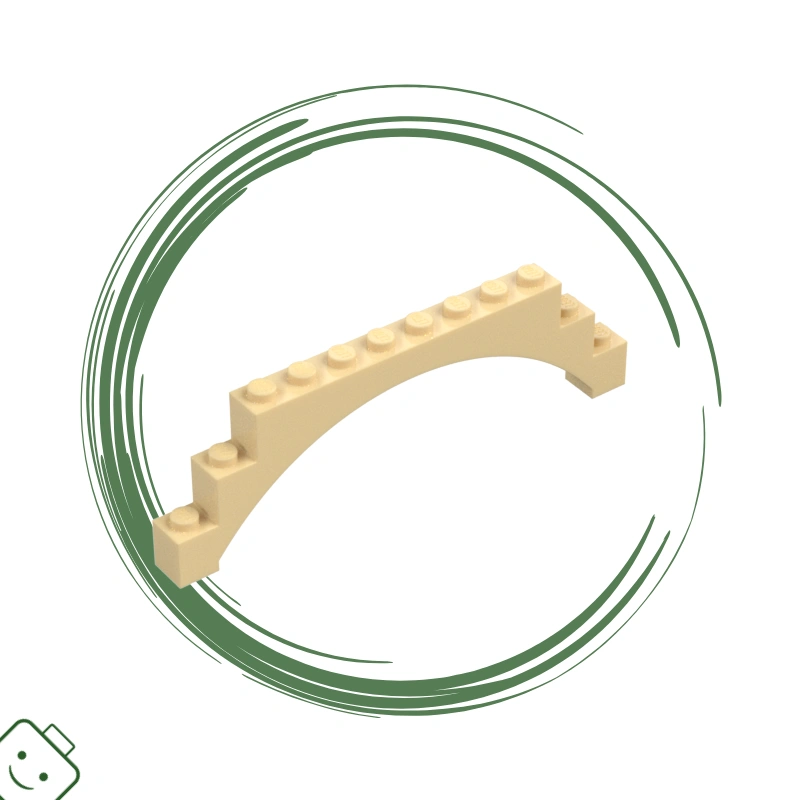 LEGO® dílek nový - Tan / Brick Yellow Arch 1 x 12 x 3 Raised Arch with 5 Cross Supports / 18838*90