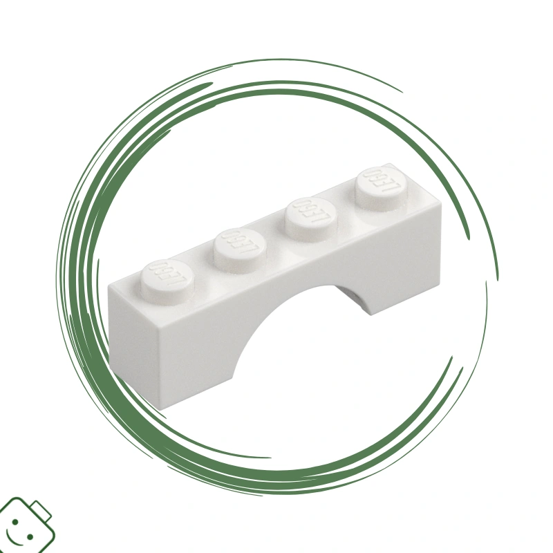 LEGO® dílek nový - White Arch 1 x 4 / 3659*98