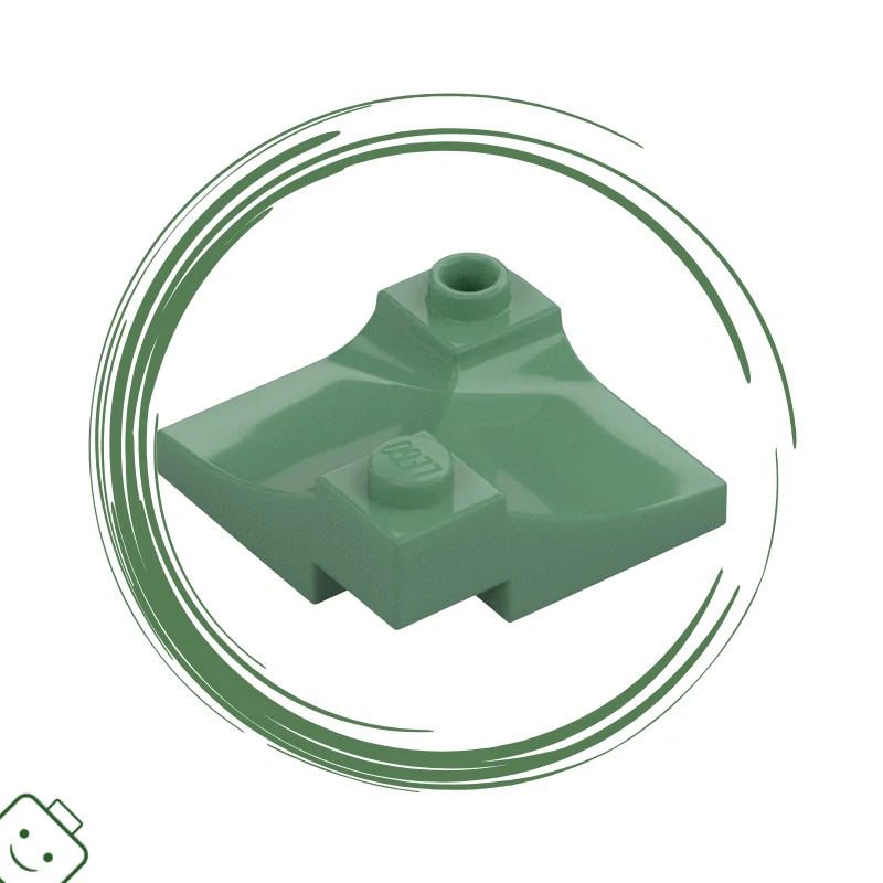 LEGO® dílek nový - Sand Green Arch 3 x 3 Inverted Corner with Raised Hollow Stud / 73682*85
