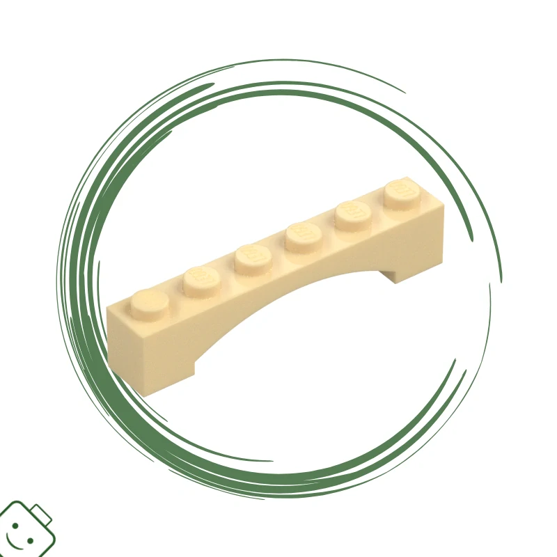 LEGO® dílek nový - Tan / Brick Yellow Arch 1 x 6 Raised Arch / 92950*90