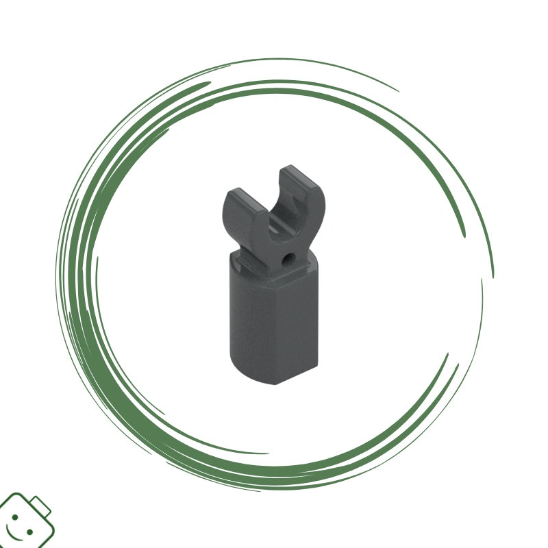 LEGO® dílek nový - Dark Bluish Gray / Dark Stone Grey Bar Holder with Clip / 11090*15