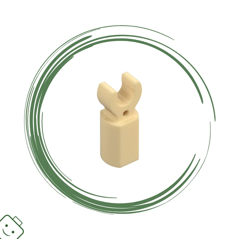 LEGO® dílek nový - Tan / Brick Yellow Bar Holder with Clip / 11090*90