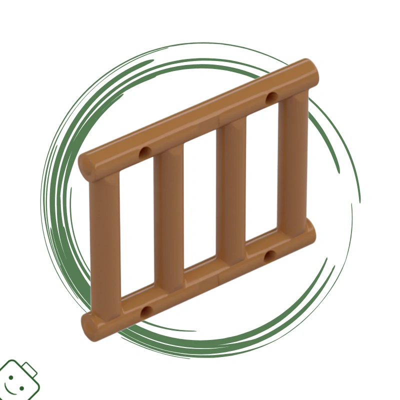 LEGO® dílek nový - Medium Nougat Bar 1 x 4 x 3 Grille with End Protrusions / 62113*64
