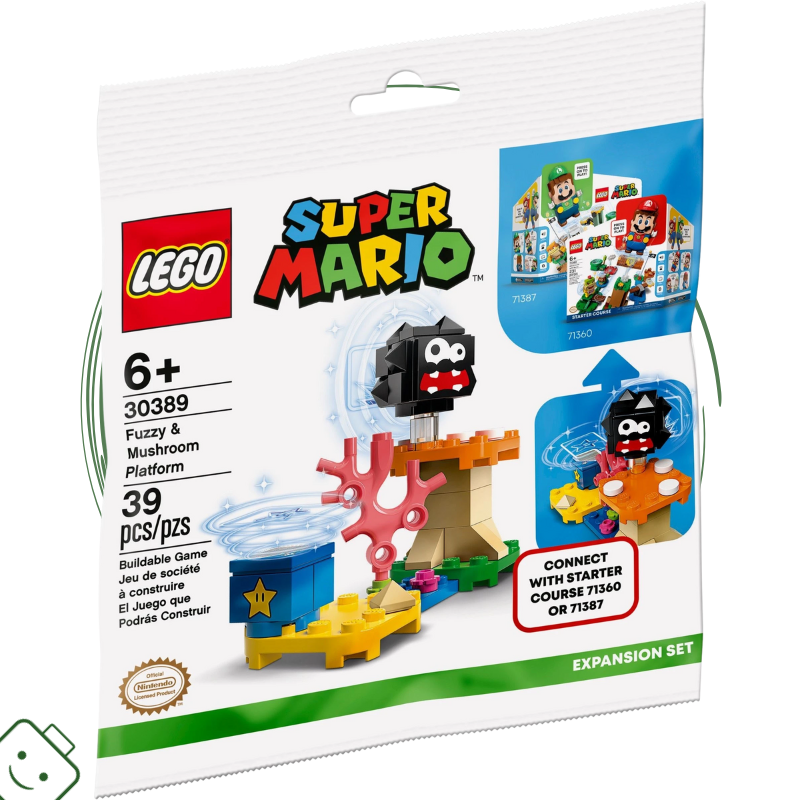 LEGO® Super Mario™ Fuzzy a Mushroom v akci – rozšiřující set - limitovaná edice / 30389