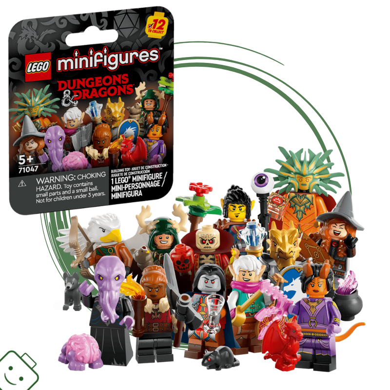 LEGO® minifigurka Dungeons & Dragons® Půlčí druid (Halfling Druid) / 71047 coldnd-5