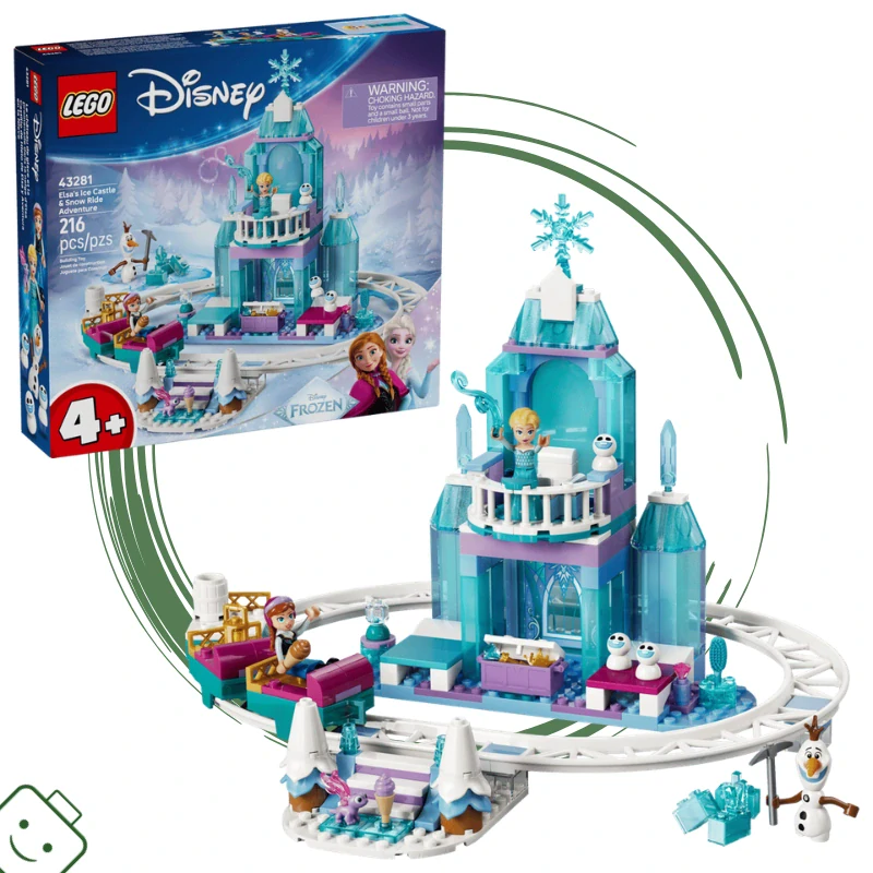 LEGO® Disney™ Elsin ledový palác a jízda na sněhu / 43281