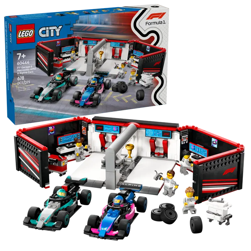 LEGO® City Garáž F1® a vozy Mercedes-AMG a Alpine / 60444