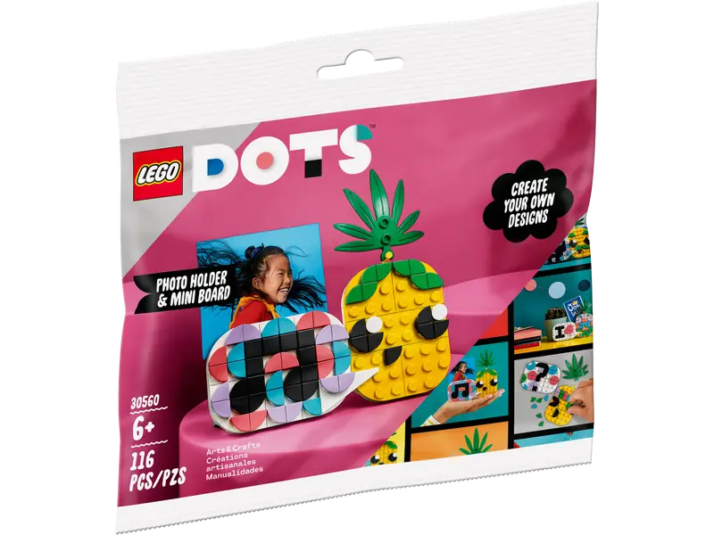 LEGO® DOTS Stojánek na fotku a malá nástěnka – ananas - limitovaná edice / 30560
