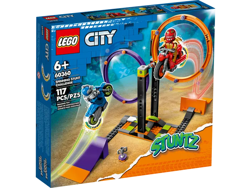 LEGO® City Kaskadérská výzva s rotujícími kruhy / 60360