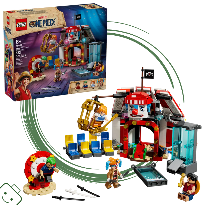 LEGO® ONE PIECE Klaun Buggy a jeho cirkusový stan / 75637