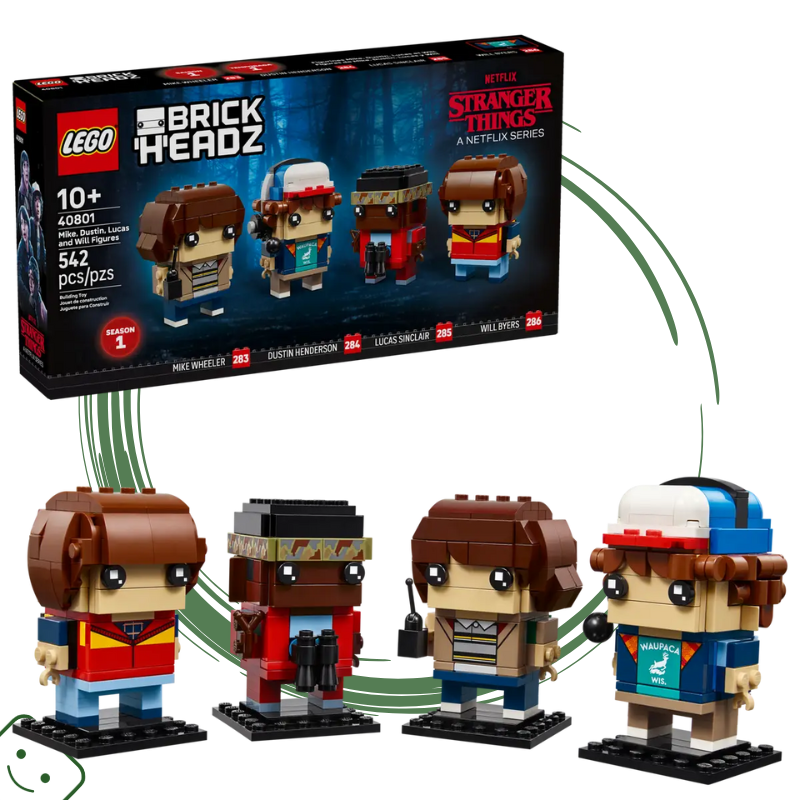 LEGO® BrickHeadz Stranger Things Figurky: Mike, Dustin, Lucas a Will / 40801