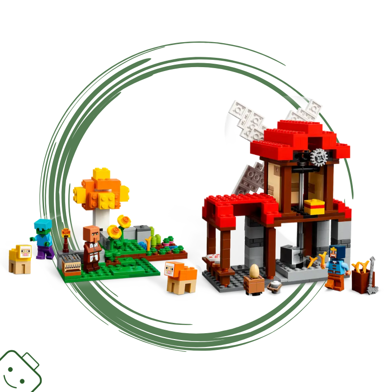 LEGO® Minecraft® Farma s větrným mlýnem / 21262
