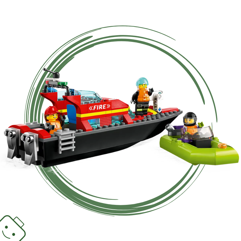LEGO® City Hasičská záchranná loď a člun / 60373