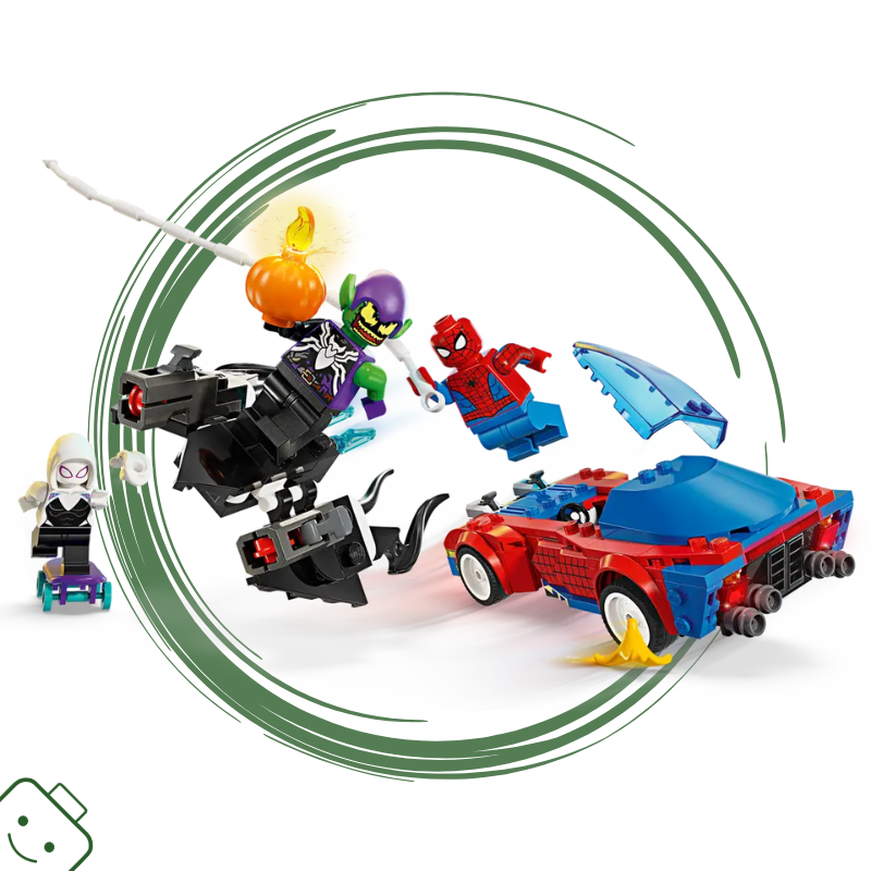 LEGO® Marvel Spider-Manovo závodní auto a Venom Zelený goblin / 76279