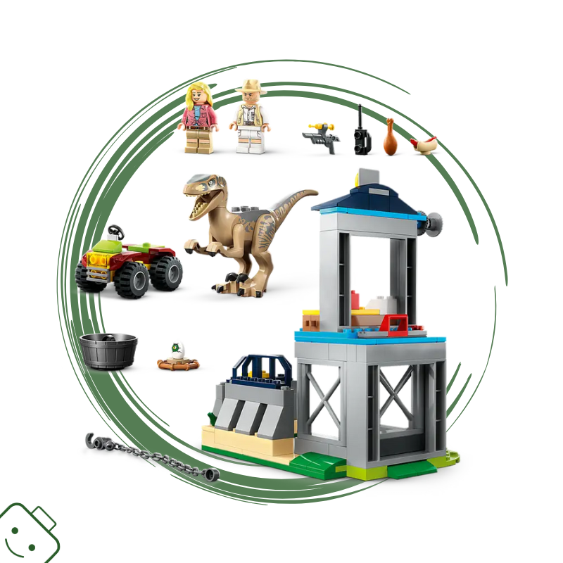 LEGO® Jurassic World™ Útěk velociraptora / 76957