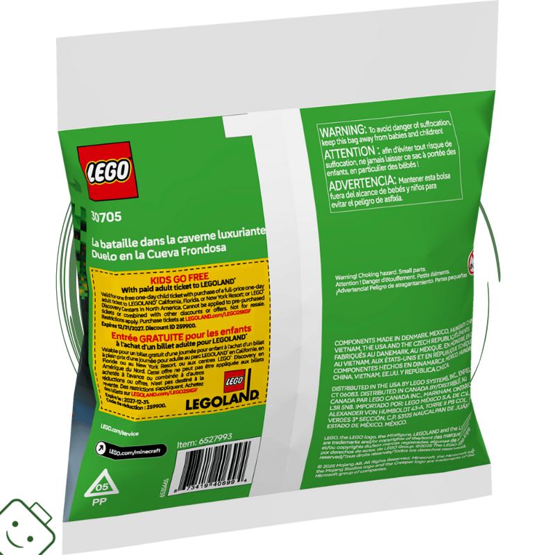 LEGO® Minecraft® Bitva v zarostlé jeskyni - limitovaná edice / 30705
