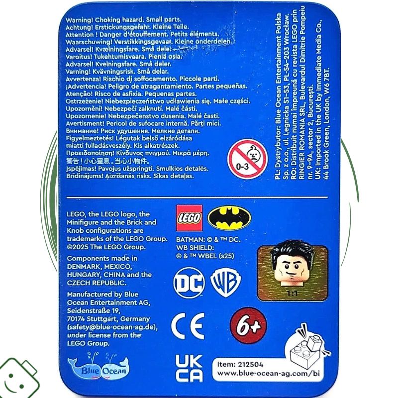 LEGO® DC Kovová krabička Superman s minifigurkou - limitovaná edice / 212504-1 sh1055