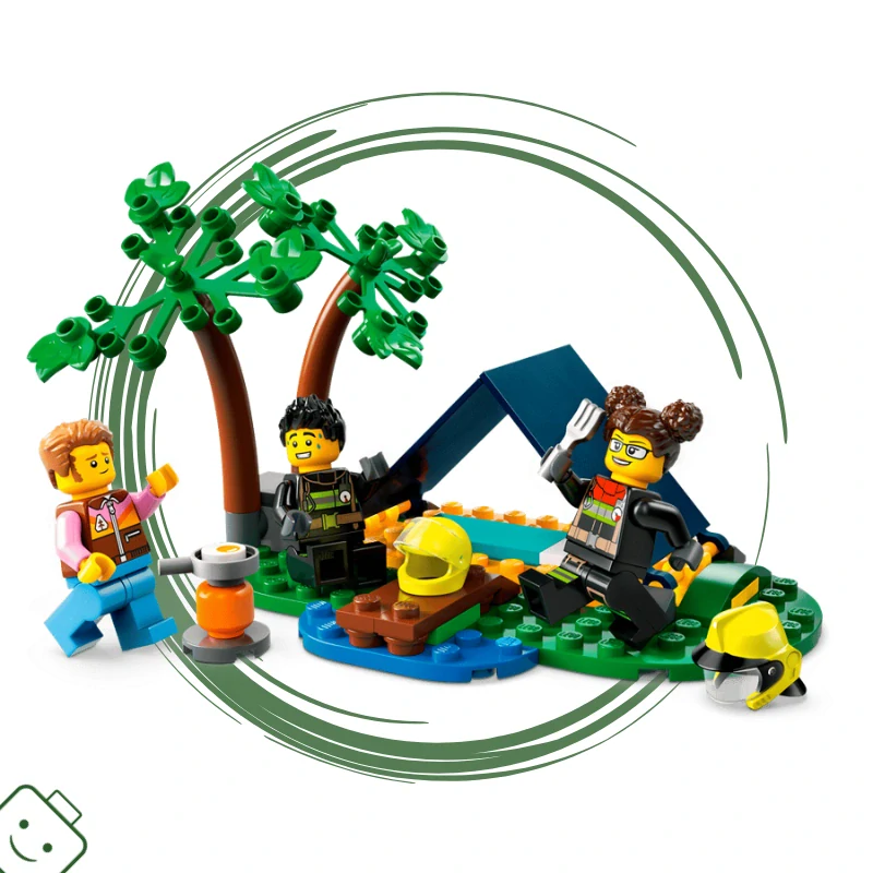 Lego® City Hasičský vůz 4x4 a záchranný člun / 60412