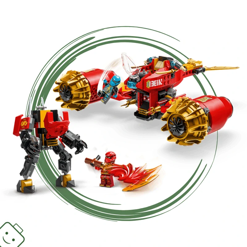 LEGO® NINJAGO® Kaiův bouřný jezdec a robot / 71830