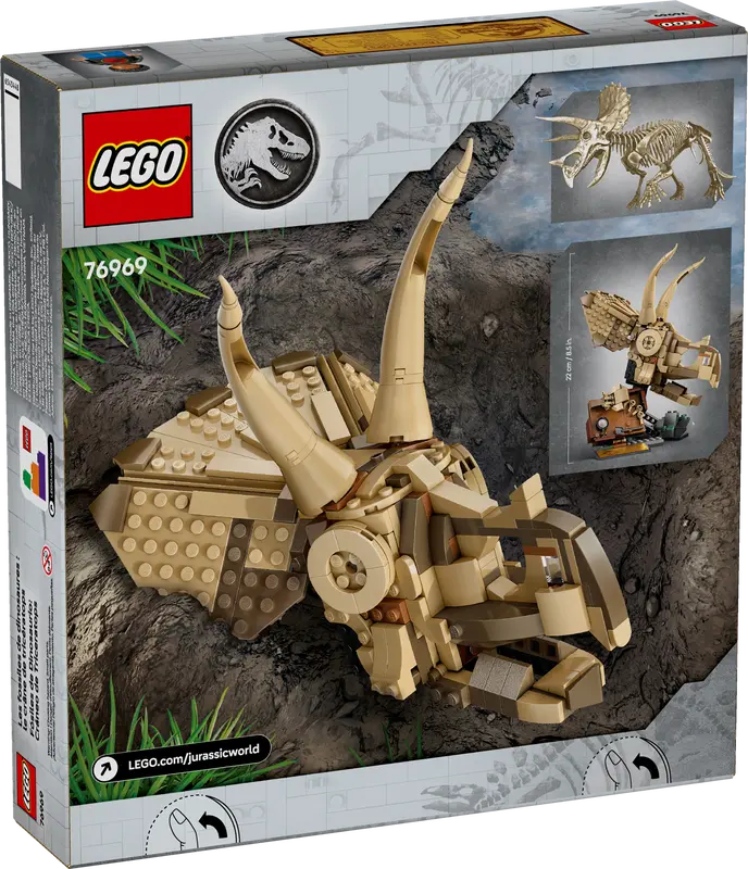 LEGO® Jurassic World™ Dinosauří fosilie: Lebka triceratopse / 76969
