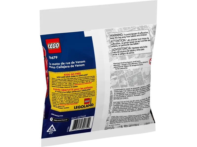 LEGO® Marvel Venom a silniční motorka - limitovaná edice / 30679