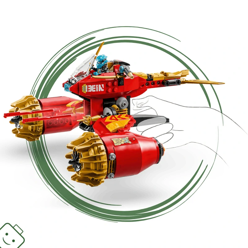 LEGO® NINJAGO® Kaiův bouřný jezdec a robot / 71830