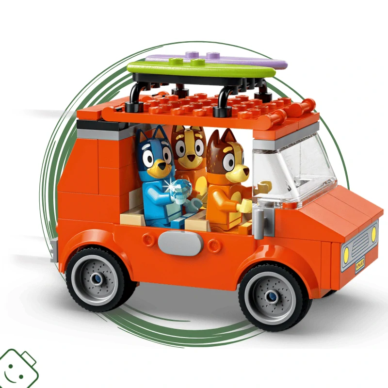 LEGO® Bluey - Bluey a rodinný výlet autem na pláž / 11202