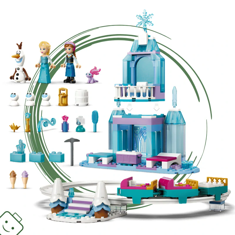 LEGO® Disney™ Elsin ledový palác a jízda na sněhu / 43281