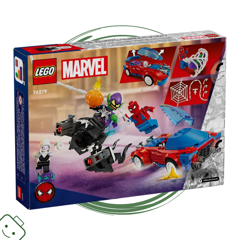 LEGO® Marvel Spider-Manovo závodní auto a Venom Zelený goblin / 76279