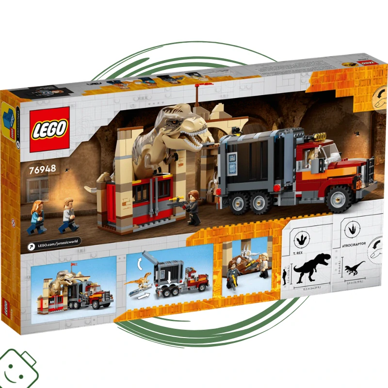 LEGO® Jurassic World™ Útěk T-rexe a atrociraptora / 76948