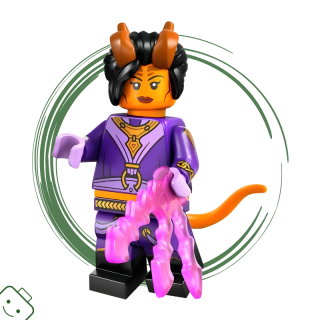 LEGO® minifigurka Dungeons & Dragons® Čarodějka tiefling (Tiefling Sorcerer) / 71047 coldnd-3