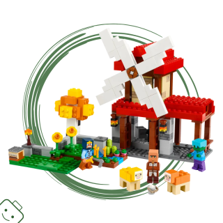 LEGO® Minecraft® Farma s větrným mlýnem - obal 2. jakosti / 21262-x
