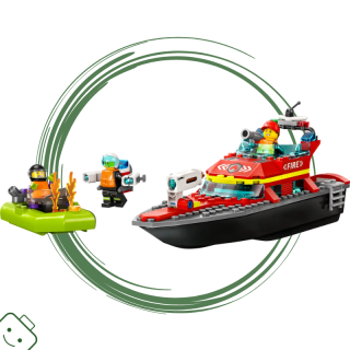 LEGO® City Hasičská záchranná loď a člun / 60373