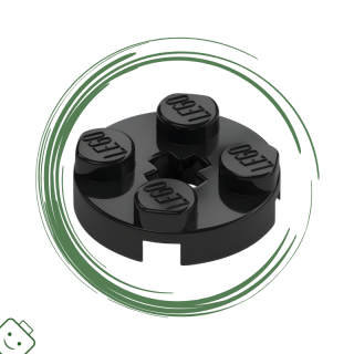 LEGO® dílek Plate, Round 2 x 2 with Axle Hole / 4032