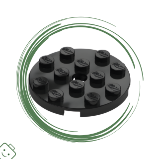 LEGO® dílek Plate, Round 4 x 4 with Hole / 60474