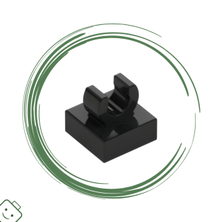 LEGO® dílek Tile, Modified 1 x 1 with Open O Clip / 15712