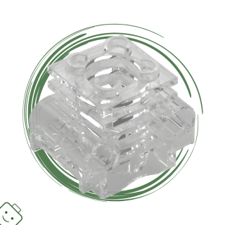 LEGO® dílek echnic Engine Cylinder with Partial Hollow Studs on Top and Bottom Slots / 2850b