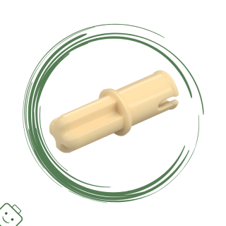 LEGO® dílek Technic, Axle 1L with Pin without Friction Ridges with Round Hole / 3749