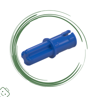 LEGO® dílek Technic, Axle 1L with Pin with Friction Ridges / 43093