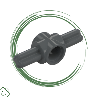LEGO® dílek Technic, Axle and Pin Connector Hub with 2 Axles on Opposite Sides / 27940