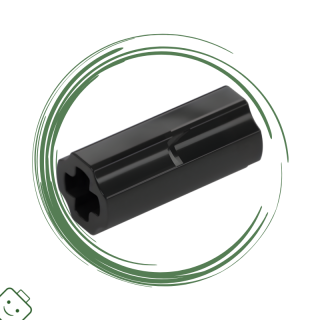 LEGO® dílek Technic, Axle Connector 2L (Smooth with x Hole + Orientation) / 6538c