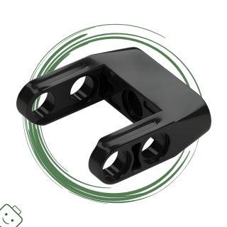 LEGO® dílek Technic, Pin Connector Toggle Joint Smooth Double with Axle and Pin Holes / 87408