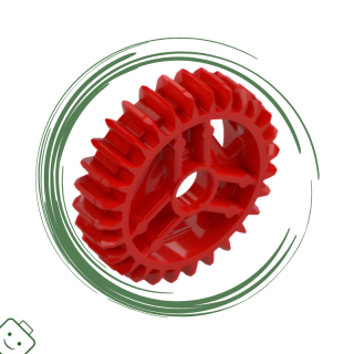 LEGO® dílek Technic, Gear 28 Tooth Double Bevel with Pin Hole / 65413